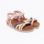 Bunte Damensandalen aus Leder - Euphoria