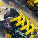 Damen-Sneaker in bunten Farben - Draufsicht