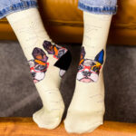 Bulldog Damen bunte Socken