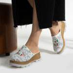 Bunte Damen-Soft Clogs aus Leder