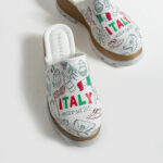 Bunte Damen-Soft Clogs aus Leder
