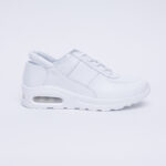 Bequeme weiße Ledersneaker für Damen - Ansicht