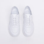 Bequeme weiße Ledersneaker für Damen - Leder