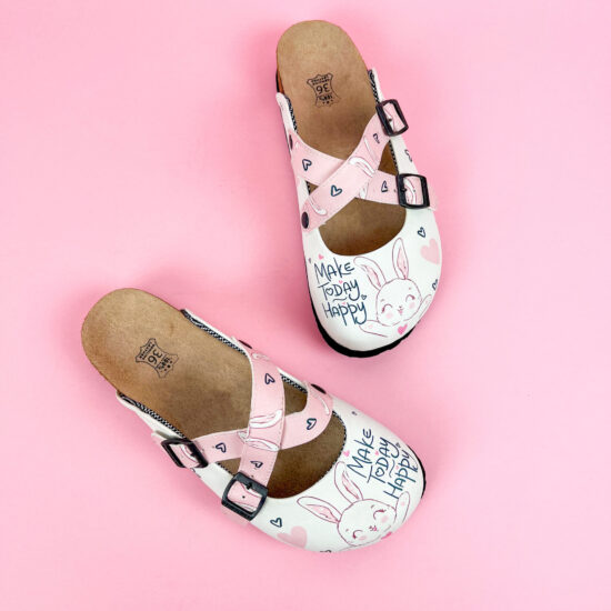 Damen bunte Freizeitclogs mit Fußbett