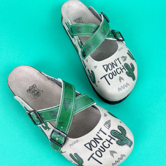 Damen bunte Freizeitclogs mit Fußbett