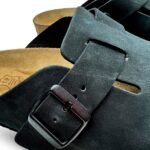 Herren Leder Clogs mit Fußbett - Detail