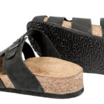 Herren Leder Clogs mit Fußbett - Detail