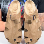 Herren Leder Clogs mit Fußbett - Ansicht