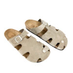Herren Leder Clogs mit Fußbett - Detail