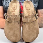 Herren Leder Clogs mit Fußbett - Ansicht