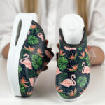 Damen-Arbeitsclogs mit Plateau - Tropical Mood