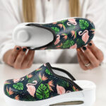 Damen-Berufsclogs mit Plateau - Tropical Mood