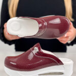 Damen-Berufsclogs mit Plateau - Pure Burgundy