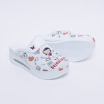 Damen-Soft-Arbeitsschuhe-Clogs aus Leder für die Apotheke - Seitenansicht