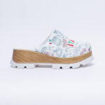 Bunte Damen-Soft Clogs aus Leder