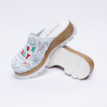 Bunte Damen-Soft Clogs aus Leder