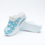 Damen-Berufsclogs mit Plateau - Blue Teeth