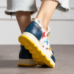 Damen-Sneaker in bunten Farben - Kunstleder