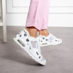 Leichte Arbeitssneakers für Frauen aus natürlichem Leder