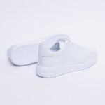 Bequeme weiße Ledersneaker für Damen
