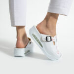 Damen Clogs mit Plateau für Pflegepersonal