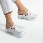 Damen Clogs mit Plateau für Pflegepersonal