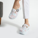 Damen Clogs mit Plateau für Pflegepersonal