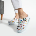 Damen Arbeitsschuhe Plateau Clogs für die Küche