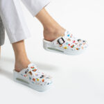Damen Arbeitsschuhe Plateau Clogs für die Küche