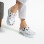 Damen Clogs mit Plateau für Pflegepersonal
