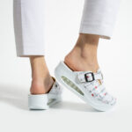 Damen Clogs mit Plateau für Pflegepersonal
