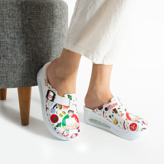 Damen Arbeitsschuhe Plateau Clogs für die Küche