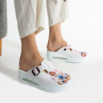 Damen Arbeitsschuhe Plateau Clogs für die Küche