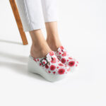 Medizinische Damen-Arbeitsschuhe-Clogs aus Leder mit hohem Plateau Damen-Berufsclogs mit Plateau Krankenhaus Schuhe