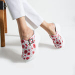 Moderne Damen‑Clogs aus echtem Leder mit hohem Plateau