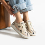 Bunte Ledersneaker für Damen