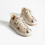 Bunte Ledersneaker für Damen