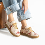 Bunte Ledersneaker für Damen