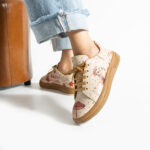 Bunte Ledersneaker für Damen