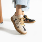 Bunte Ledersneaker für Damen