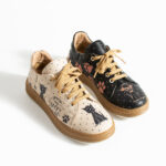 Bunte Ledersneaker für Damen