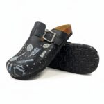 Arbeits-Damen Clogs mit Fußbett aus Leder für die Küche