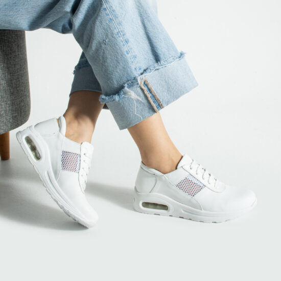 Bequeme weiße Ledersneaker für Damen Damen-Berufsschuhe Einfache einfarbige Clogs Bequeme weiße Ledersneaker für Damen