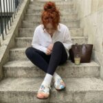 Bunte Damen-Clogs mit Fußbett