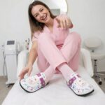 Damen-Clogs mit Fußbett für Kosmetikstudios