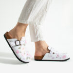 Bunte Damen-Clogs mit Fußbett