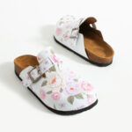 Bunte Damen-Clogs mit Fußbett