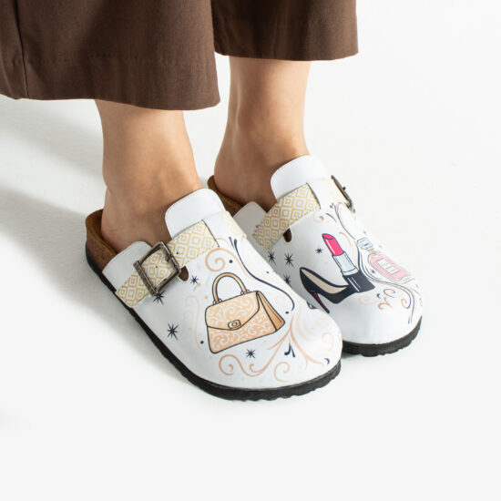 Bunte Damen-Clogs mit Fußbett Damen-Berufsclogs mit Fußbett Bunte Clogs für Damen