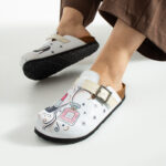 Bunte Damen-Clogs mit Fußbett