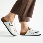 Bunte Damen-Clogs mit Fußbett